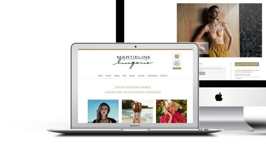 Lingerie Martieline Website Mockup Lingerie Martieline Website Mockup